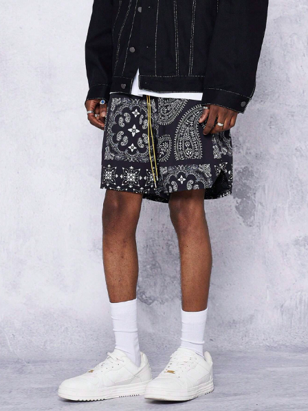 SUMWON Shorts With Paisley Graphic