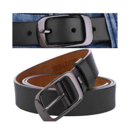 Women Fashion Leather Waist Belt Pin Buckle Korean Casual Belt
