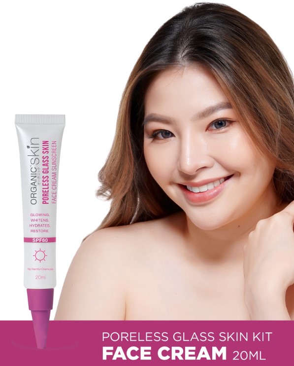 Organic Skin Japan Poreless Glass Skin Face Ceam Sunscreen 20ml
