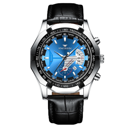 FNGEEN Men Fashion Business Quartz Watch with Date M12