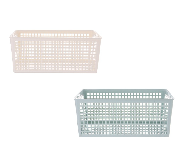 Miniso Storage Basket Medium Hallow Stackable Box Organizer Container Room Office