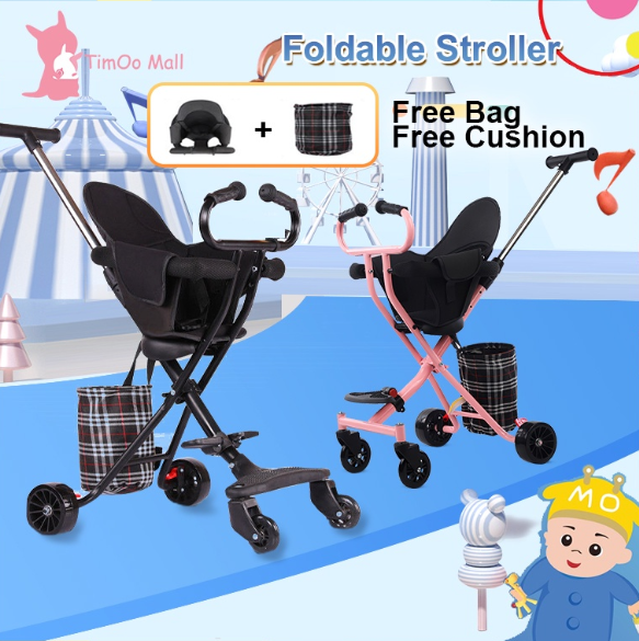 Stroller For Baby Foldable Portable Stroller Bike for Baby with Seat for Boy Girl 0-7 Years