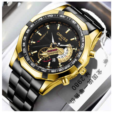 Original Stainless Steel Waterproof Luxury Fashion Business Watch Quartz Men's Watch M4