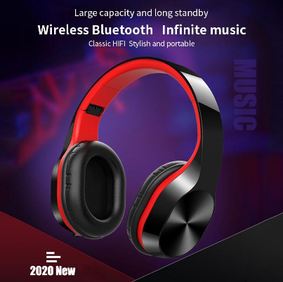 Vitog 9D HIFI Folding Wireless Earphone Bluetooth 3.5mm Cable Jack With Mic Headphone Support SD TF Card For Xiaomi Music Bass Headset