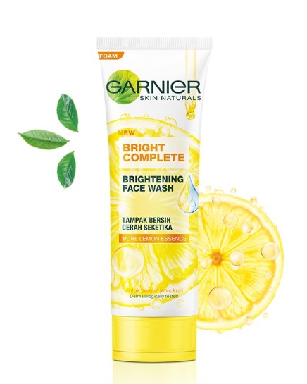 Garnier Bright Complete Brightening Foam Cleanser Skincare for Dark Spots Dull Skin  50ML