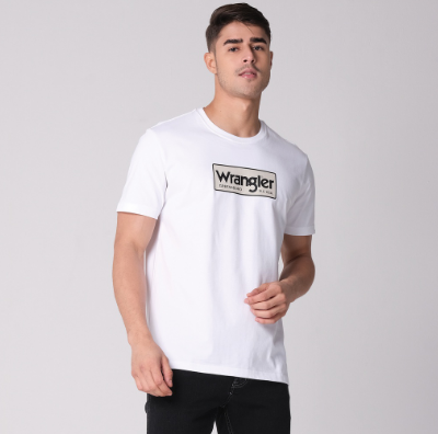Wrangler Men's Logo T-Shirt in White Color