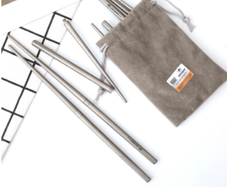 Bounce Outdoor Titanium Chops Removable Foldable Home Camping Supplies Portable Picnic Tableware Hiking Kitchen Utensils Cutlery Nice