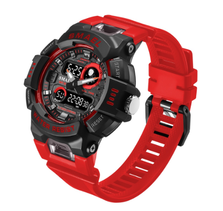 Original Luxury Fashion Spaceman Watch Men Women Waterproof Luminous Watch Sports Watch RED