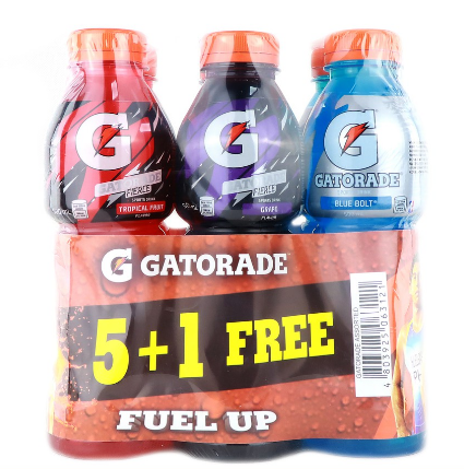 Gatorade Fuel Up Assorted Flavors 6 bottles
