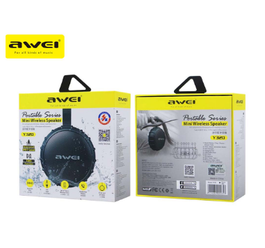 Awei Y320 TWS Function Portable Mini Bluetooth Wireless Speaker Waterproof IPX7 Level Speakers