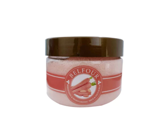 BELFOUR Whitening Moisturizing Milk Salt Scrub with Carrot Extract 350g
