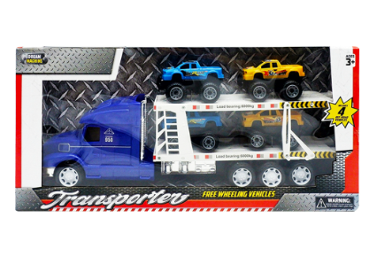 Dream Machine Transporter Blue, Yellow Vehicles