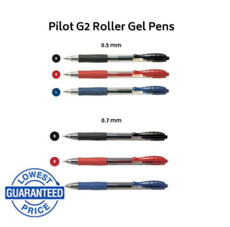 Pilot G2 Roller Ball Pens(0.5 or 0.7)
