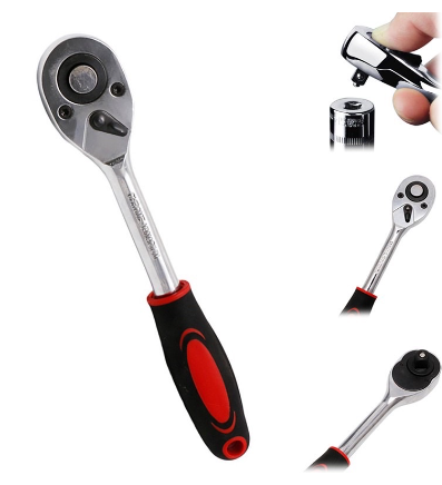 Ratchet Wrench Heavy Duty One Half Inch Drive 24 Tooth Ratchet Socket Handle Wrench