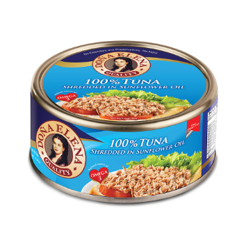 Doña Elena 100% Tuna Shredded In Sunflower Oil 185g