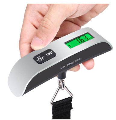 Portable Scale 50KG / 110LB Electronic Digital Luggage Scale Travel Weighing Hanging Scales
