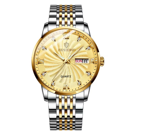 Binbond Original Luxury Watch Fashion Waterproof Business Watch Men Stainless Steel Wrist Watch M01
