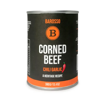 Barosso Corned Beef Chili Garlic 380g