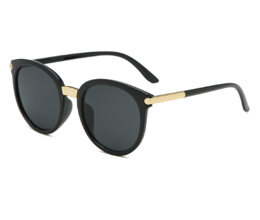 Lovito Women Casual Plain Basic Sunglasses LNA32292 (Black)