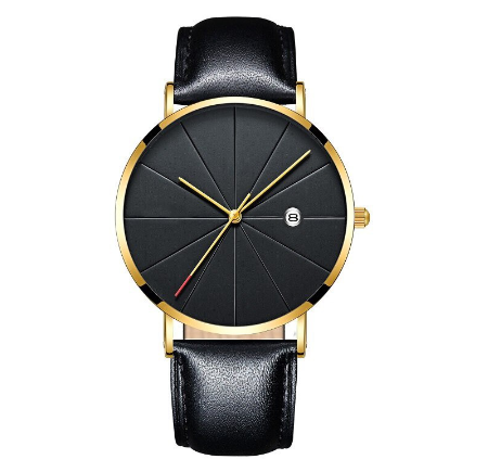 Fashion Stainless Steel Simple Quartz Analog Wrist Watch for men's women's Waterproof 6