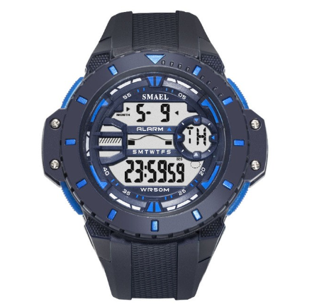 Smael Outdoor Leisure Digital Watch Fashion Sporting Goods LED Display Water Resistance Shock Resistant Wristwatch 1519 01