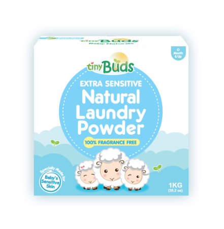 Tiny Buds Extra Sensitive Laundry Powder Fragrance Free 1kg