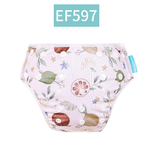 HappyFlute New Print Breathable Mesh Fabric Adjustable Pool Pant Swimming Pool Diaper Cover Reusable Washable Summer Baby c32