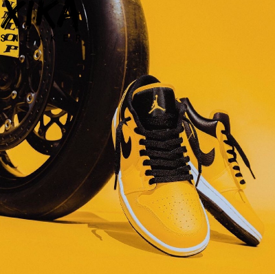 Air Jordan 1 AJ1 Low Cut " University Gold " Taxi Yellow Sneaker Shoes for Men #MD01