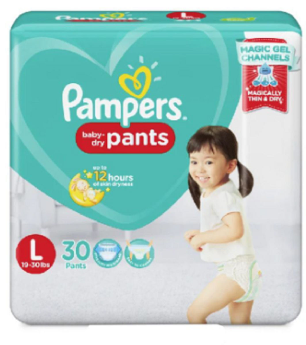 Pampers Baby Dry Diaper Pants Large 30's