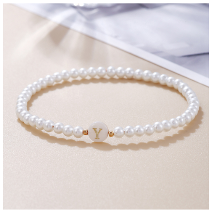 26 Letter Pearl Bracelet for Women Men Fashion Handmade Elastic Friendship Wristband Gift Jewelry Y