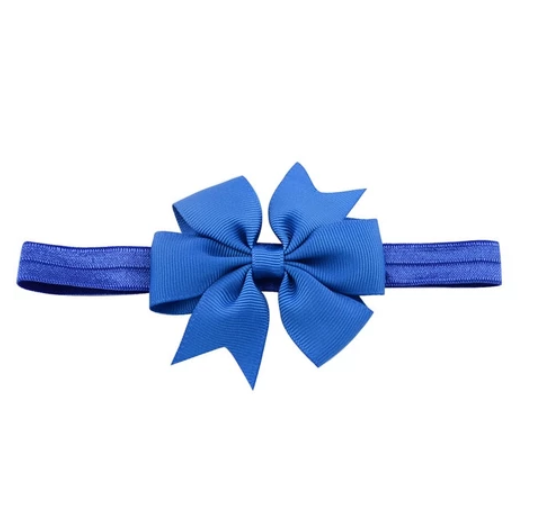 Cute Kids headband Kids Chiffon Bowknot Headbands Solid Color Hair Bows Hair Band Accessories H9