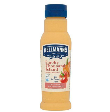 Hellmann’s Smoky Thousand Island Salad Dressing 210ml