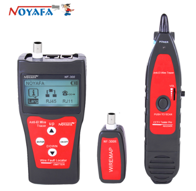 NOFAYA NF-300 LAN Tester RJ45 Measure Cable Length Network Monitoring Tracker Wire Locate Anti-Interference Tone Tracer