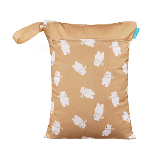 Happyflute Wetbag For Baby Diapers Nappies Waterproof Reusable Diaper Bag With Two Zipper D7