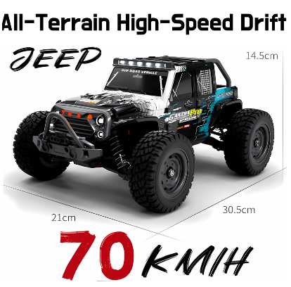 Rc Car Off Road 4x4 High Speed 70KM/H Rc Car Remote Control 4WD 1/16 Brushless With LED Headlight For Kids Toys Children