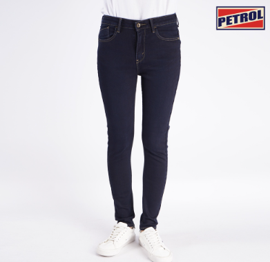 Petrol Ladies Basic Denim Super Skinny High-Rise 13901-U Dark Shade