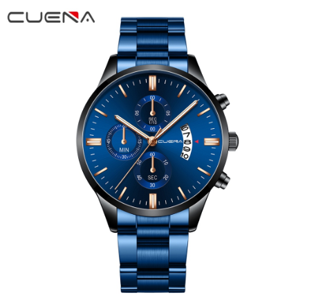 Cuena Men's Watch Leisure Sports Quartz Waterproof Watch 845S 0020