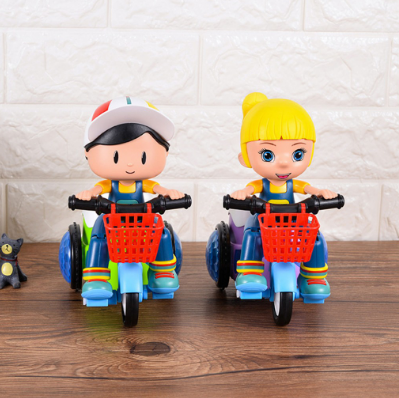 Children's Stunt Tricycle Robot Toys for Kids Boys and Girls Music Lights Universal Wheel 360 Rotating Toys gelaidph