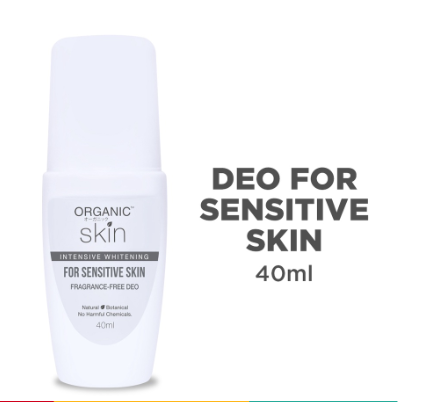 Organic Skin Japan Unscented Intensive Whitening Underarm Deodorant Deo Roll on for Sensitive Skin