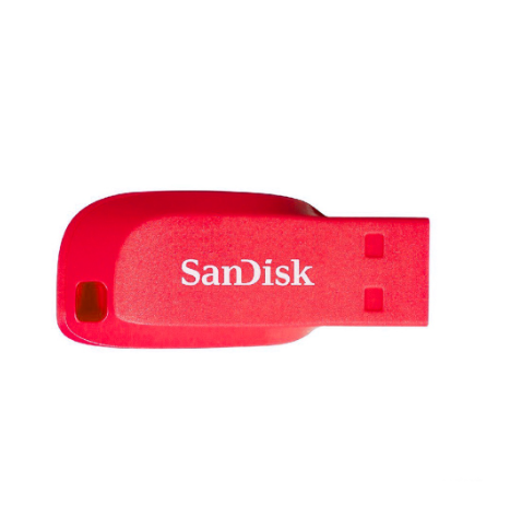 SanDisk Cruzer Blade Flash Drive USB 2.0, 32GB Capacity Color Red