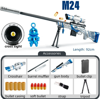 M24 Star Faith Sniper Shell Throwing Toy Boy Simulation Shooting Game Soft Bullet