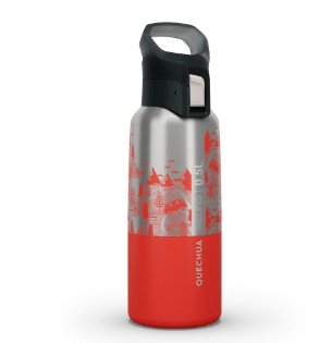 Decathlon Quechua Hiking Insulated Stainless Steel Flask MH500 0.5L Red