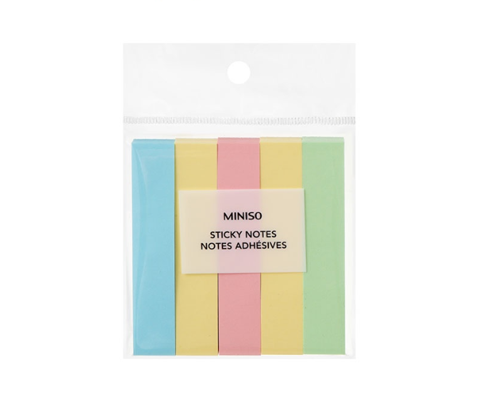 MINISO 75 15mm Sticky Notes 5 pcs 150 SSTTheets
