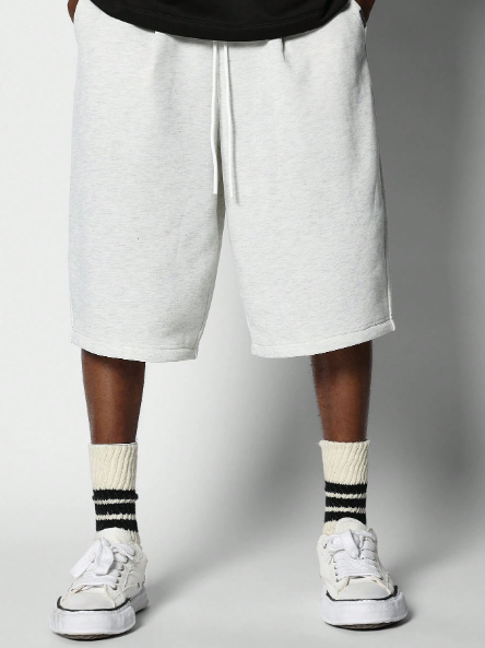 SUMWON Drop Crotch Jorts With Pleated Detail