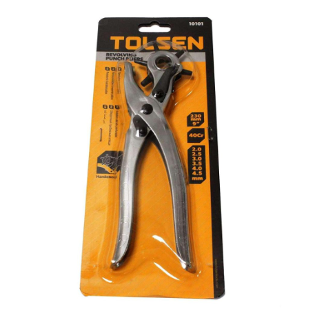 Tolsen Revolving Leather Punch Pliers (9") 10101