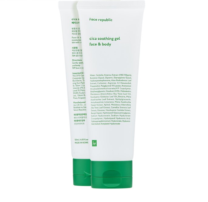 Buy 1 Take 1 Face Republic Cica Soothing Gel Face & Body 120ML