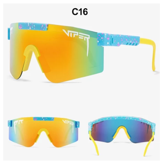 Viper Sports Sunglasses UV400 Outdoor Polarized Sports Eyewear Fashion Bike Bicycle Sunnies Mtb Goggles with Case Protection Cycling