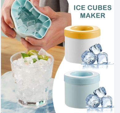 1 Pack Silicone Ice Tray with Lid Ice Grinder Handy Tools Handy Tool Ice Box Ice Cube Mold Refrigerator Ice Cube Box Household DIY Ice Tube