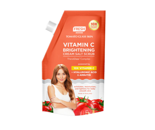 FRESH Skinlab Tomato Glass Skin Vitamin C + Arbutin Salt Scrub 300G