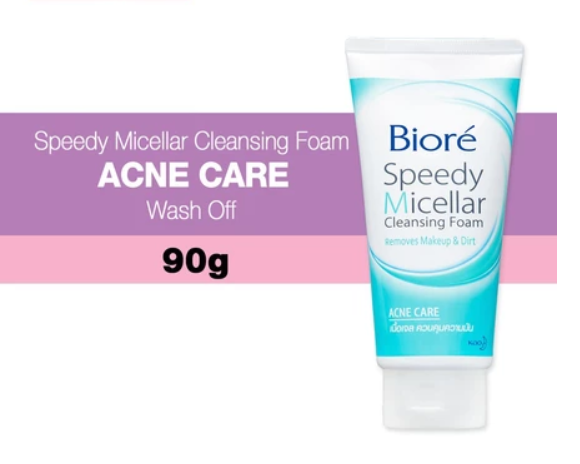 Biore Speedy Micellar Cleansing Foam - Acne Care 90g